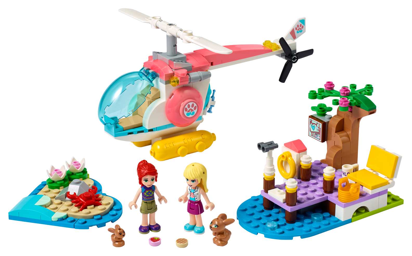 LEGO Friends Vet Clinic Rescue Helicopter Set (41692)