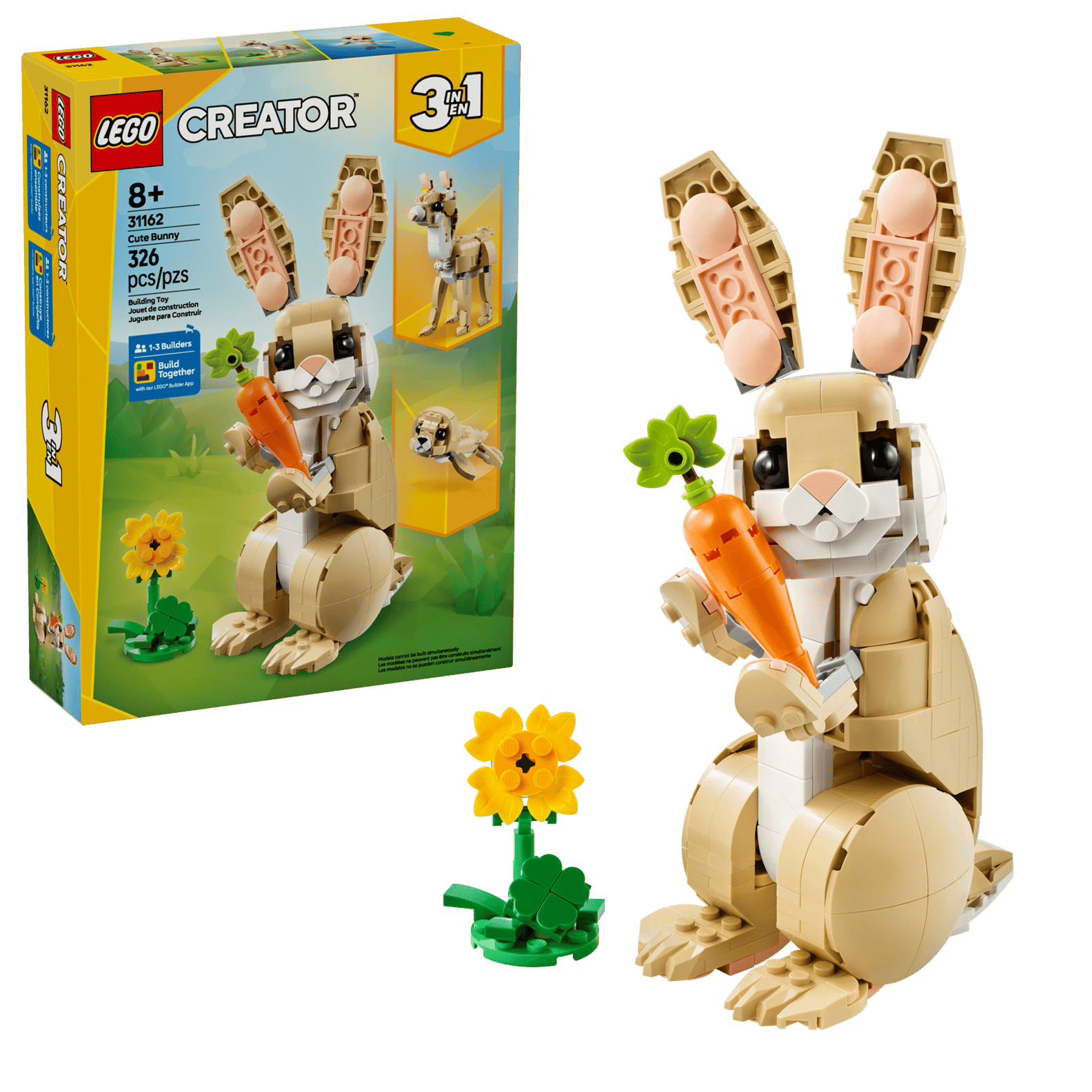 LEGO Creator Cute Bunny 3in1 Set (31162)