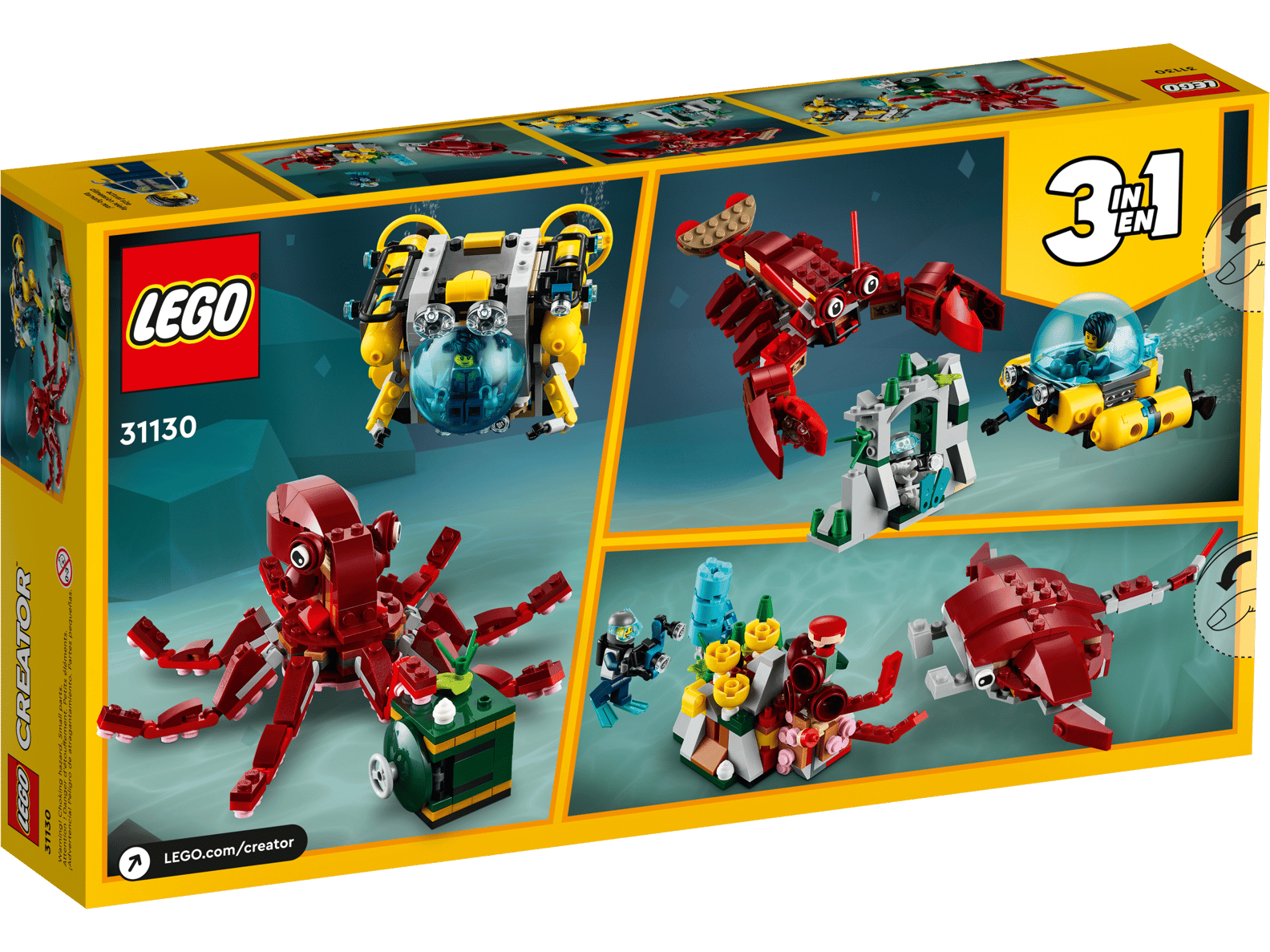 LEGO Creator Sunken Treasure Mission 3in1 Set (31130)