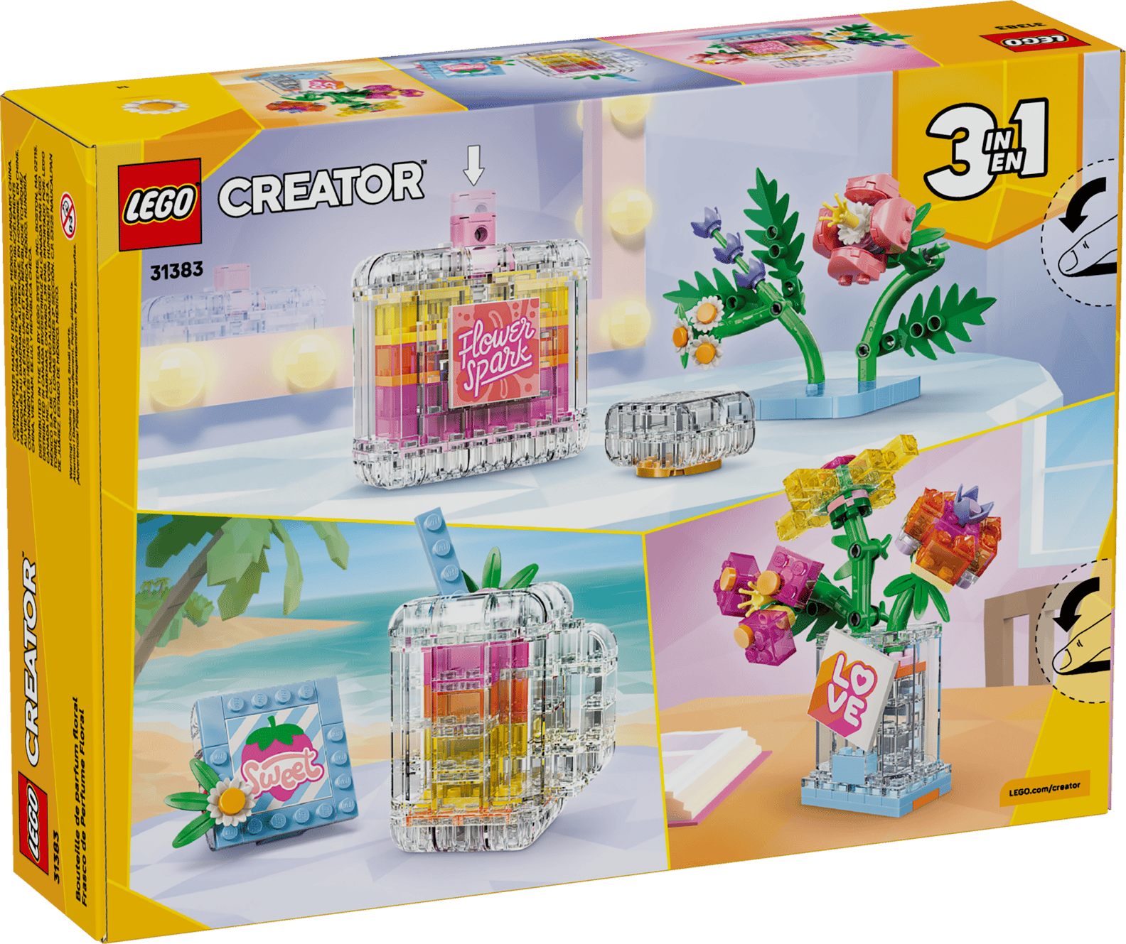 LEGO Creator Floral Perfume Bottle 3in1 Set (31383)