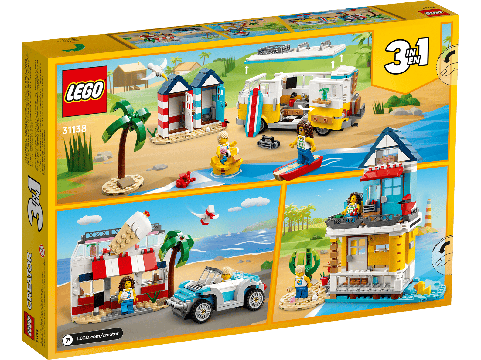 LEGO Creator Beach Camper Van 3in1 Set (31138)