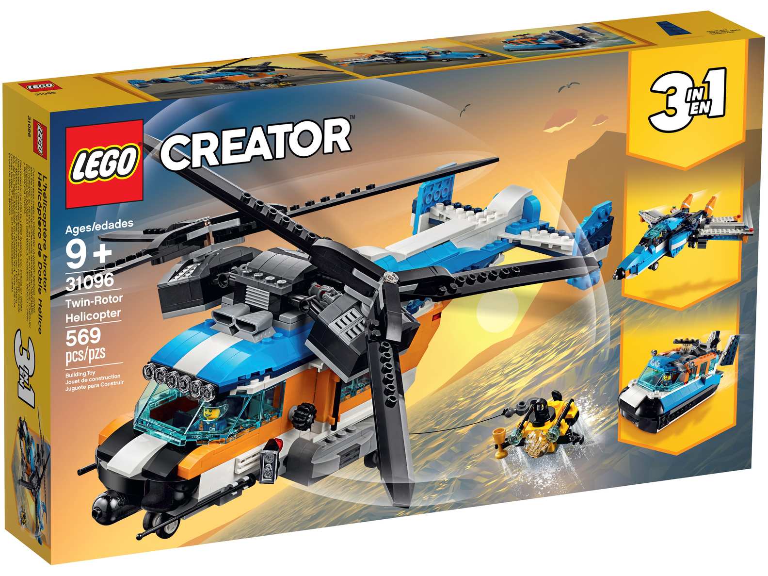LEGO Creator Twin-Rotor Helicopter 3in1 Set (31096)