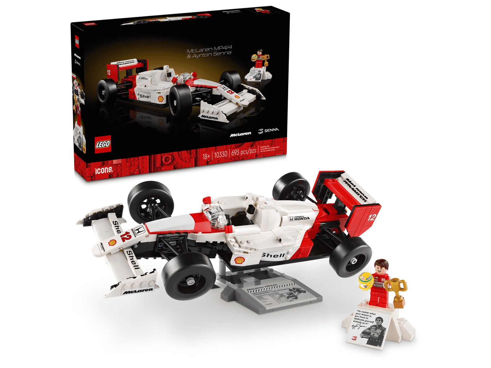 LEGO Icons McLaren MP4/4 & Ayrton Senna Set (10330)