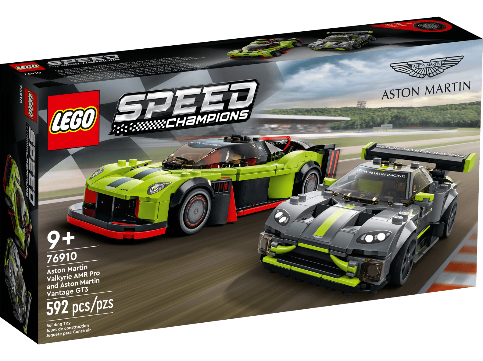 LEGO Speed Champions Aston Martin Valkyrie AMR Pro and Aston Martin Vantage GT3 Set (76910)