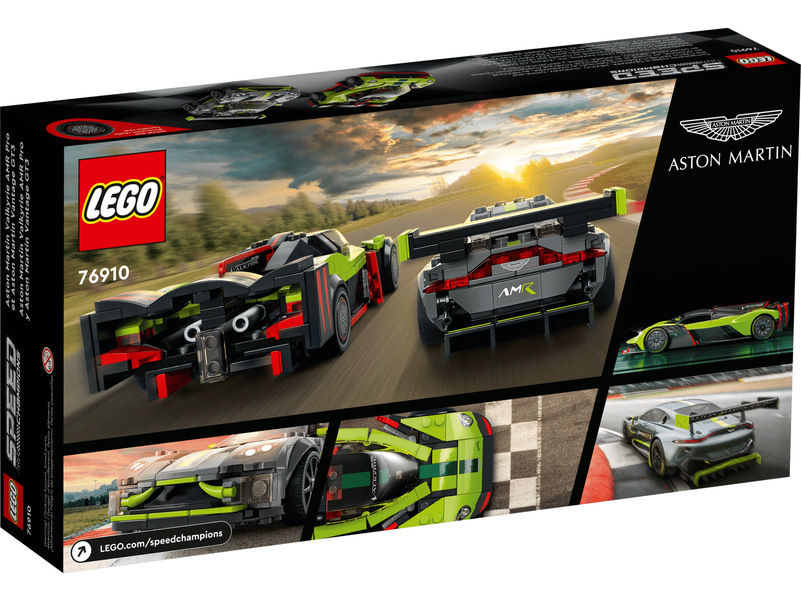 LEGO Speed Champions Aston Martin Valkyrie AMR Pro and Aston Martin Vantage GT3 Set (76910)