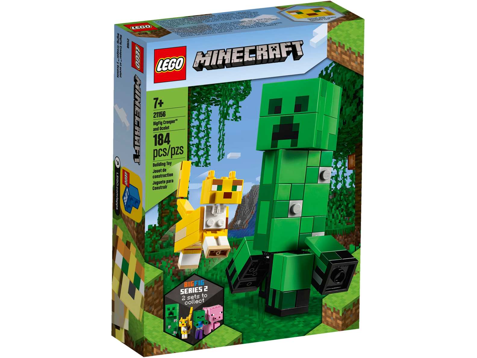LEGO Minecraft BigFig Creeper and Ocelot Set (21156)