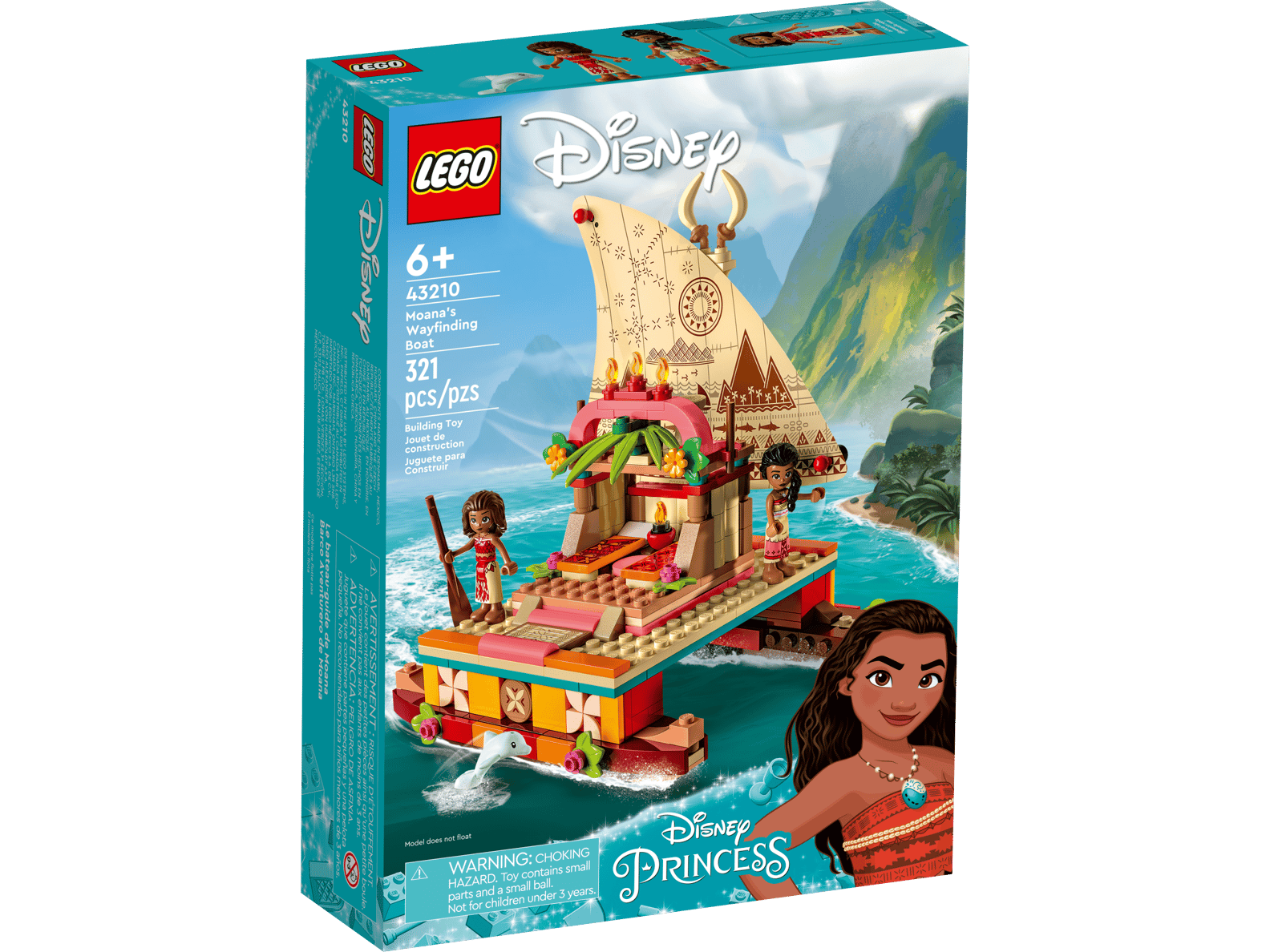 LEGO Disney Moana’s Wayfinding Boat Set (43210)