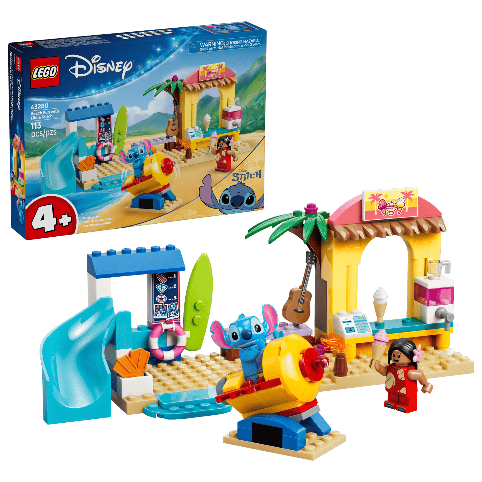 LEGO Disney Beach Fun with Lilo & Stitch Set (43280)