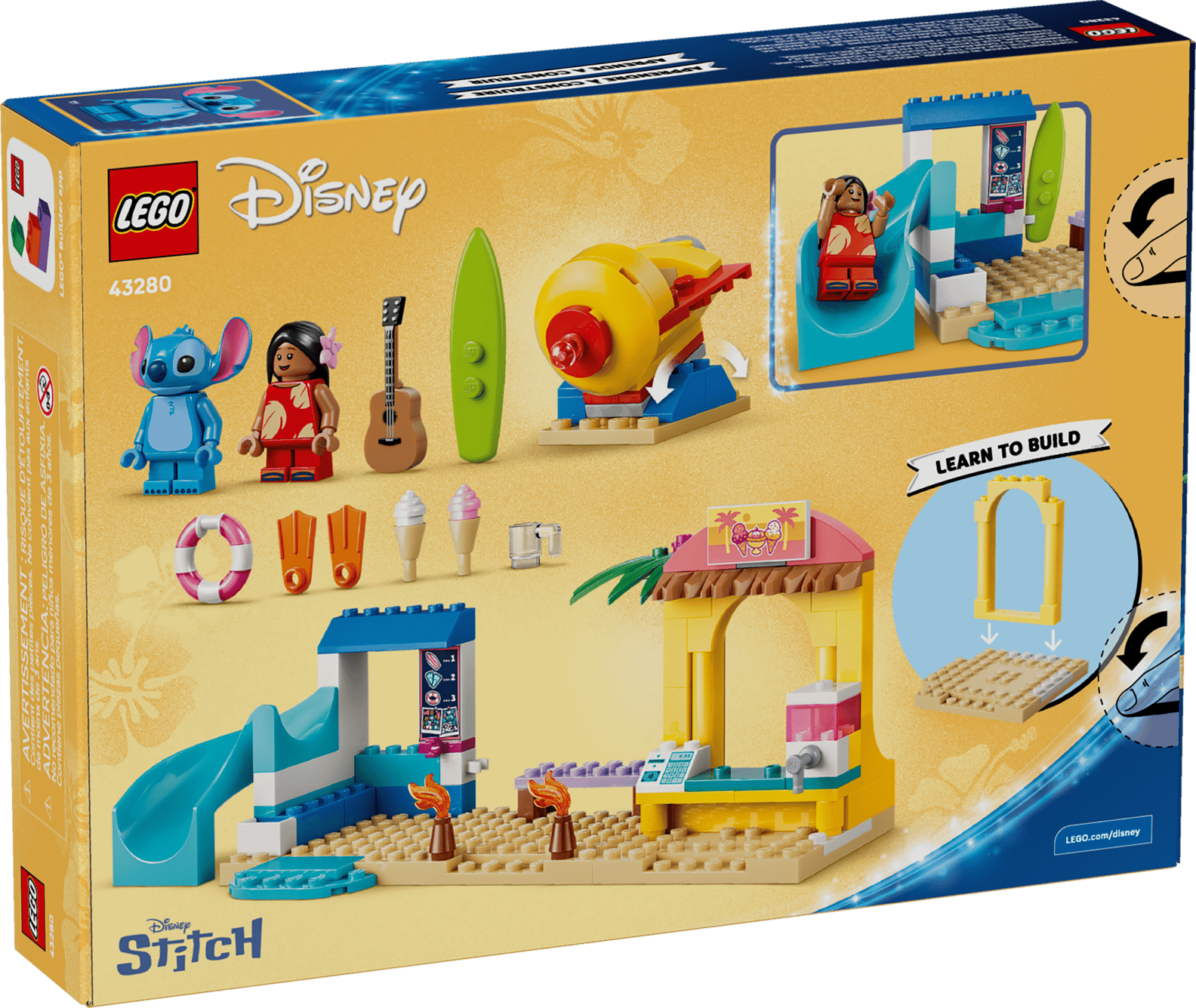 LEGO Disney Beach Fun with Lilo & Stitch Set (43280)