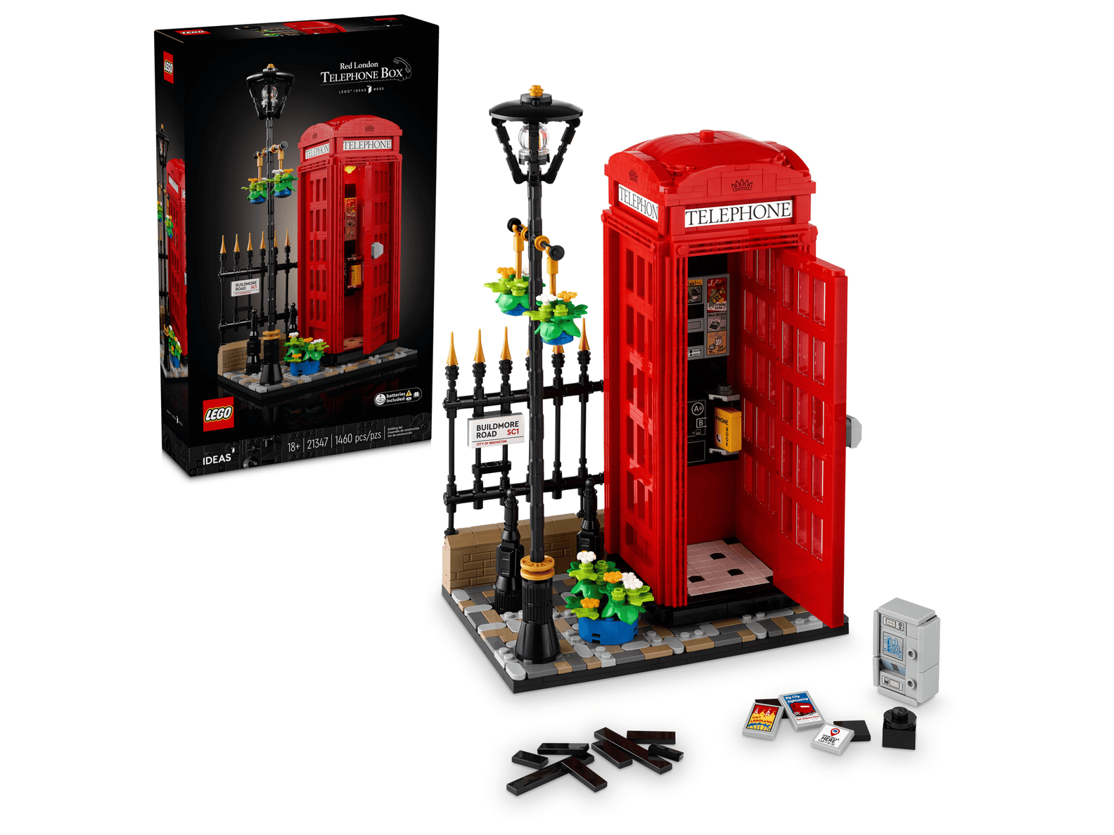 LEGO Ideas Red London Telephone Box Set (21347)