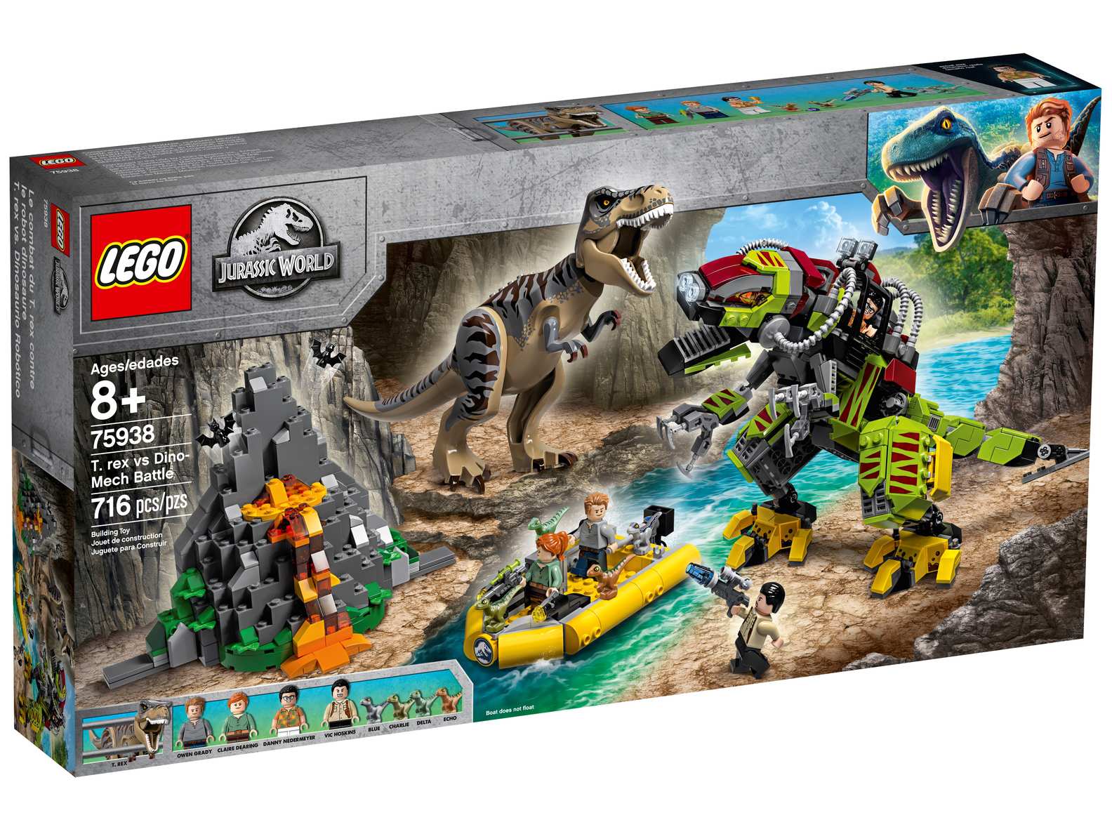 LEGO Jurassic World T. Rex vs Dino-Mech Battle Set (75938)