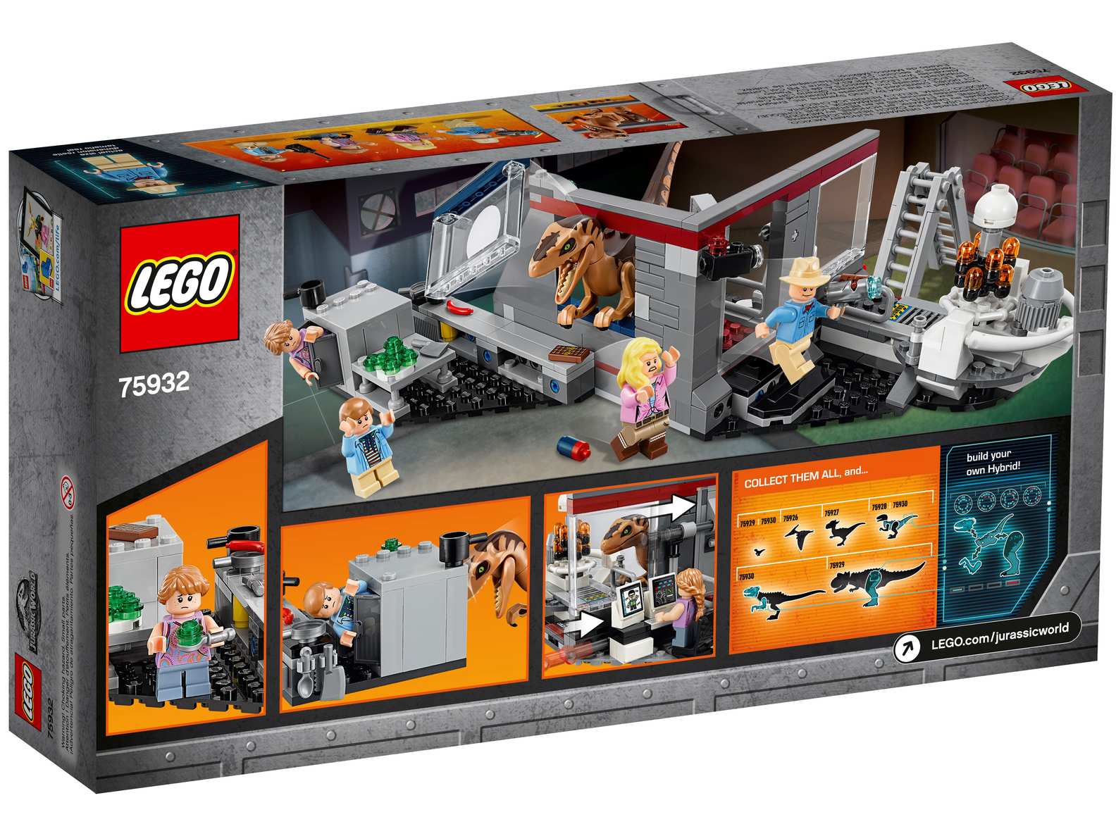 LEGO Jurassic World Jurassic Park Velociraptor Chase Set (75932)