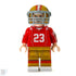 #23 RB San Francisco Football Player Minifig made using LEGO parts - B3 Customs