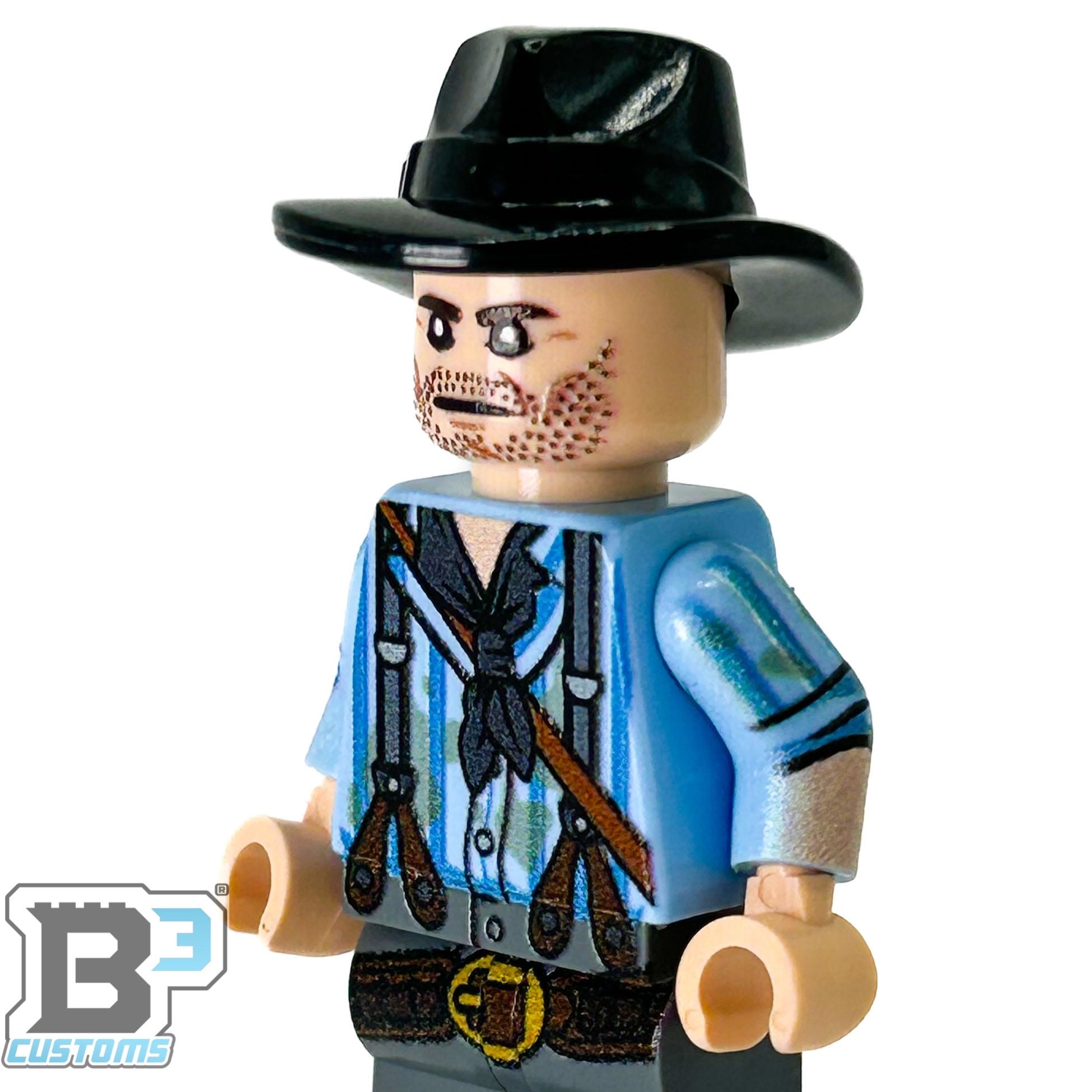 Arthur Red Brick Redemption Minifig made using LEGO parts - B3 Customs