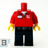 Brick-Fil-A Employee Minifig Body - B3 Customs