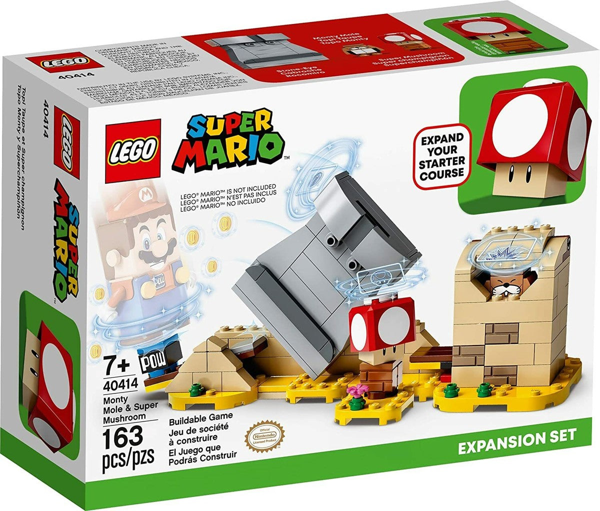 LEGO Super Mario Monty Mole & Super Mushroom Set (40414)