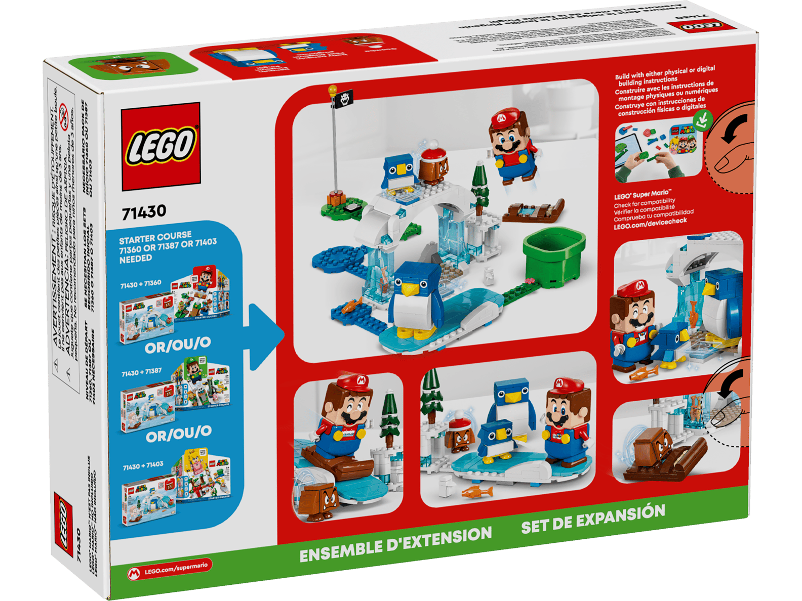 LEGO Super Mario Penguin Family Snow Adventure Set (71430)