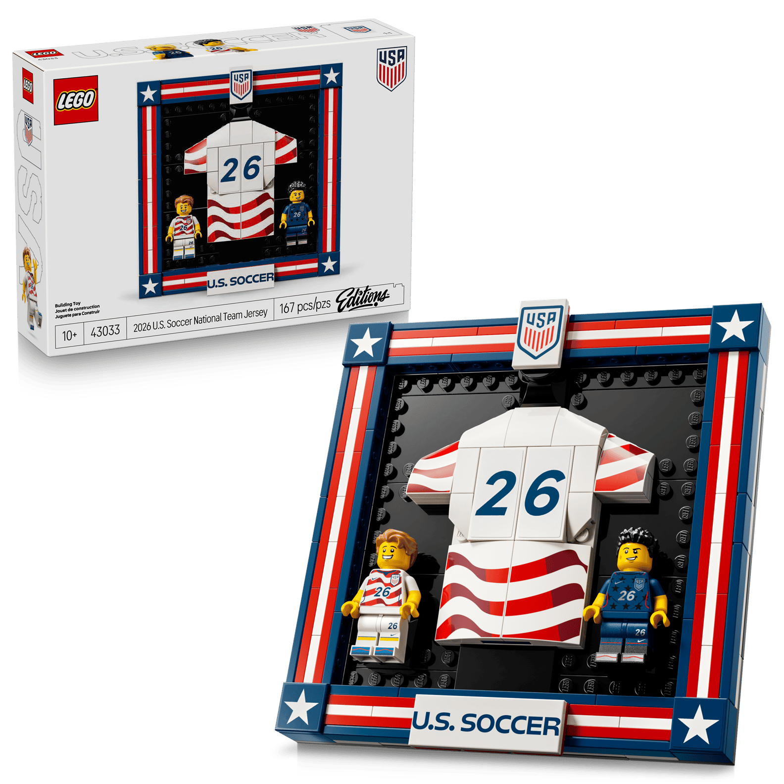 LEGO Editions 2026 U.S. Soccer National Team Jersey Set (43033)