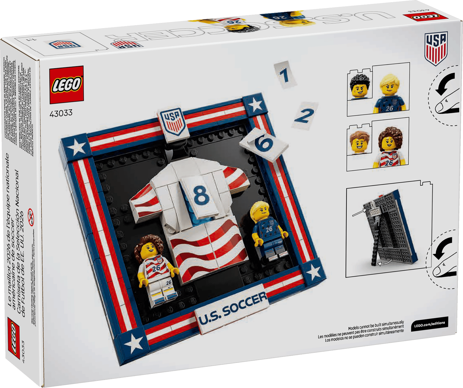 LEGO Editions 2026 U.S. Soccer National Team Jersey Set (43033)