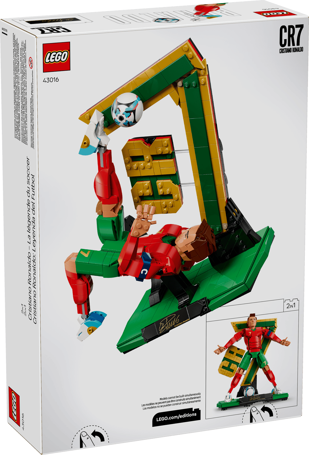 LEGO Editions Cristiano Ronaldo – Soccer Legend Set (43016)