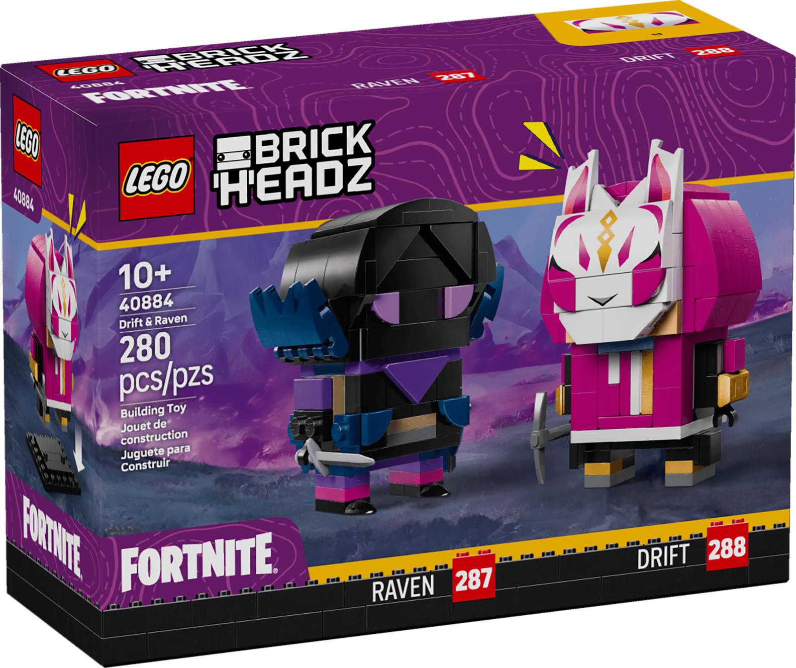 LEGO Fortnite Drift & Raven BrickHeadz Set (40884)