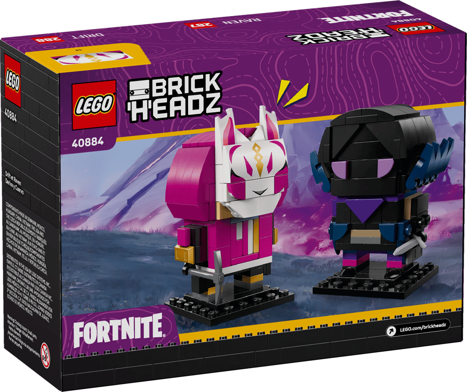 LEGO Fortnite Drift & Raven BrickHeadz Set (40884)