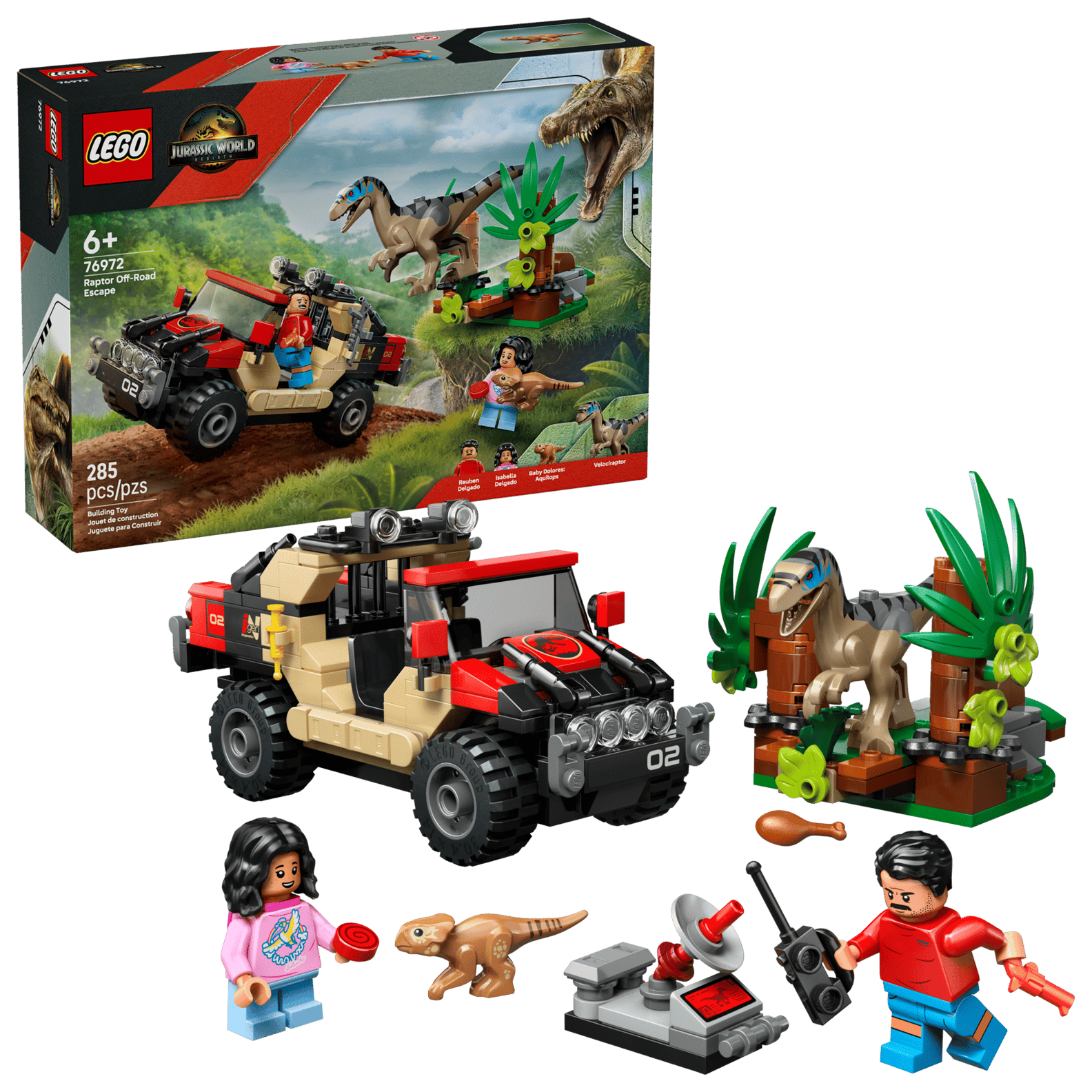 LEGO Jurassic World Raptor Off-Road Escape Set (76972)