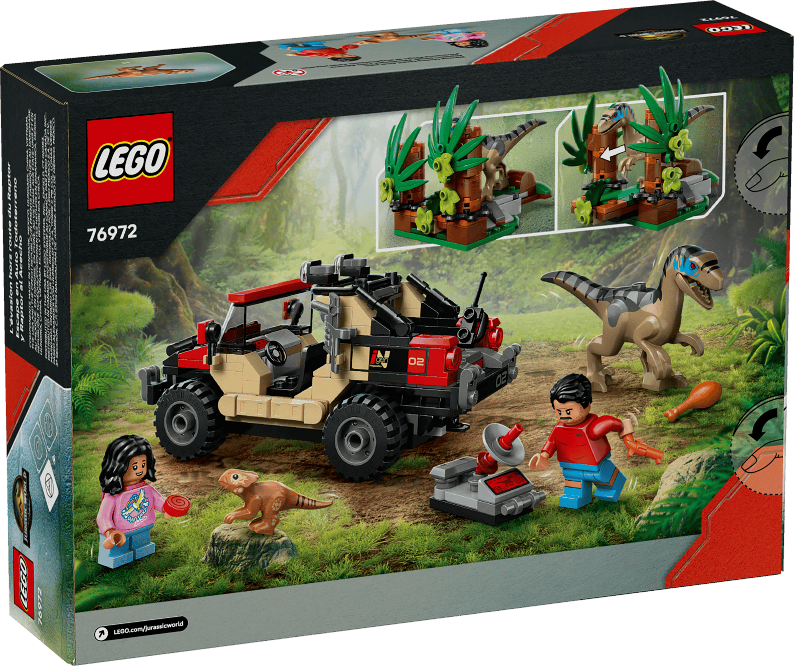 LEGO Jurassic World Raptor Off-Road Escape Set (76972)