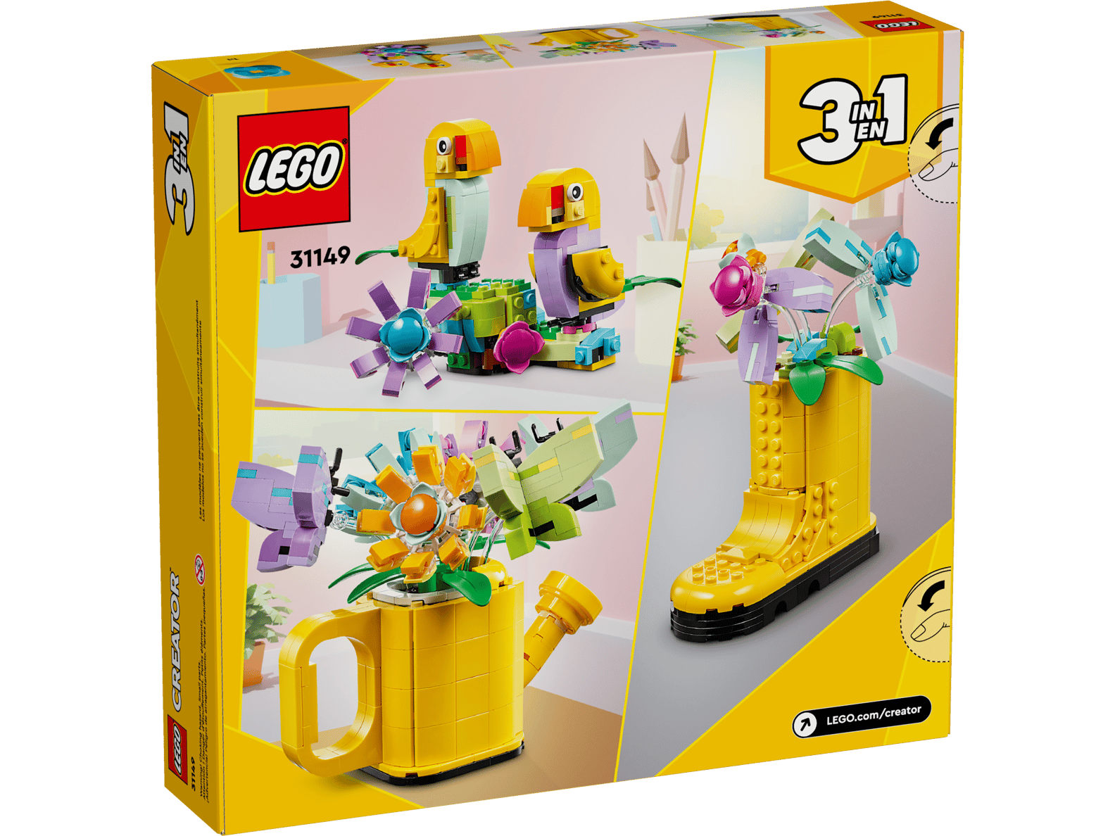 LEGO Creator Flowers in Watering Can 3in1 Set (31149)