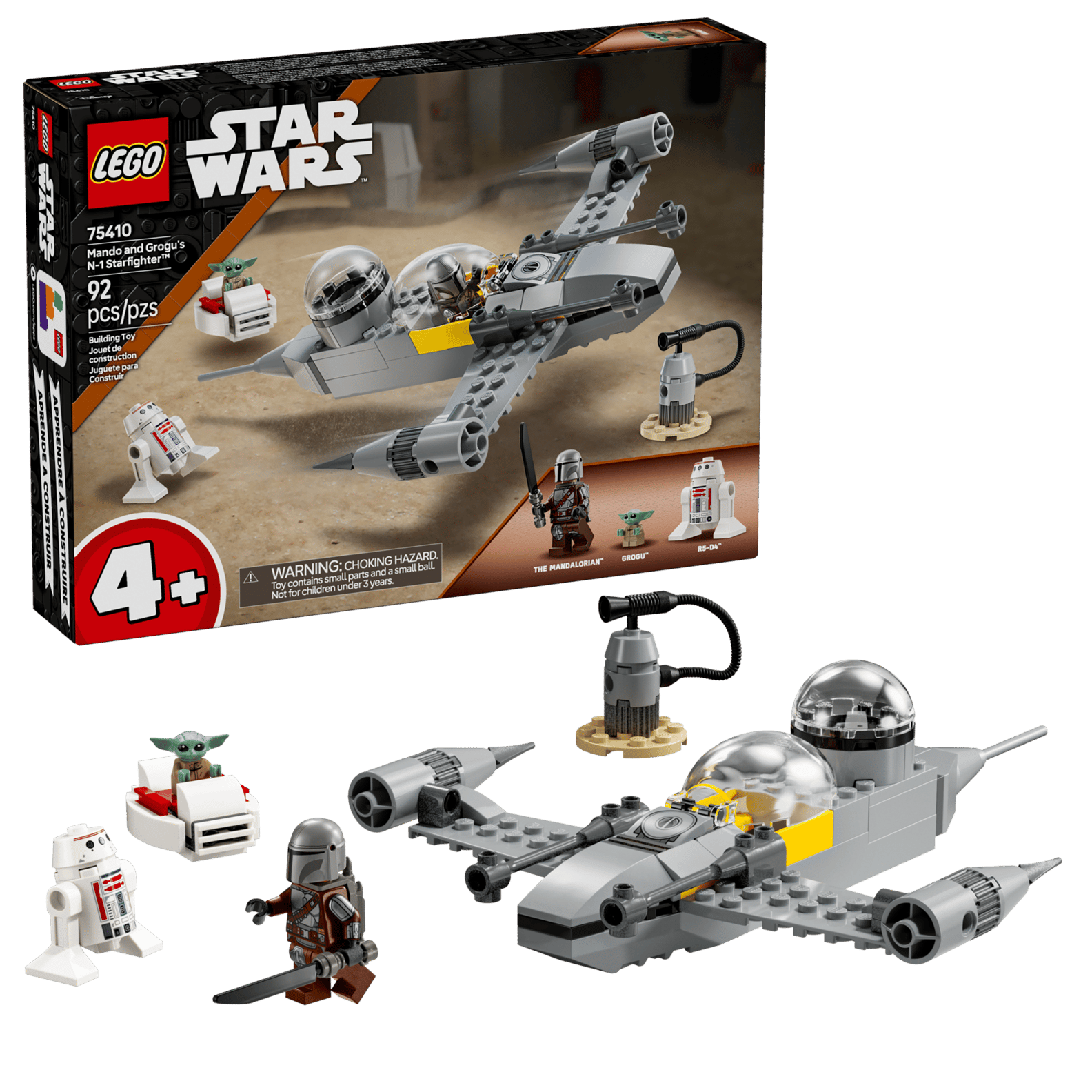 LEGO Star Wars Mando and Grogu’s N-1 Starfighter Set (75410)