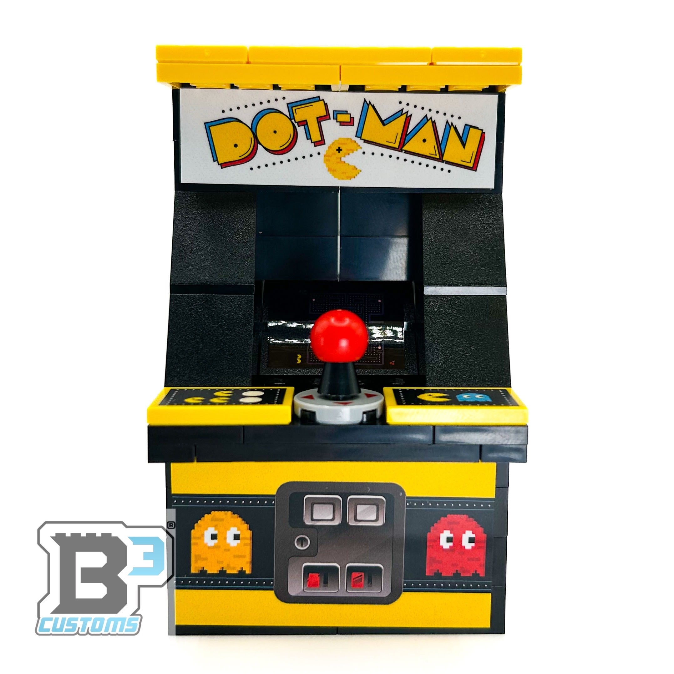 GIANT! Dot-Man Arcade Machine made using LEGO parts - B3 Customs