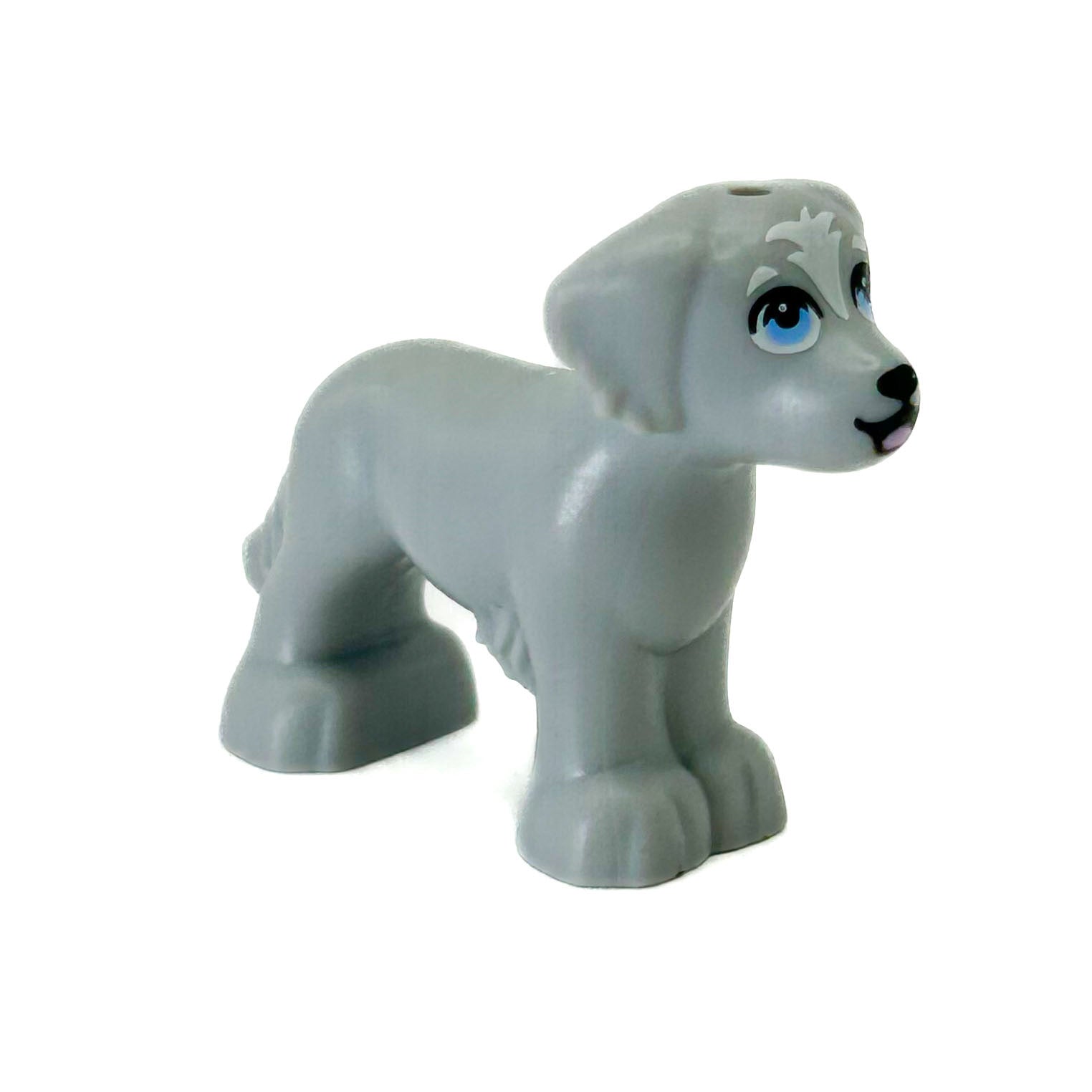 Dog, Friends, Shaggy Fur (Light Gray) - Official LEGO® Part (2023)