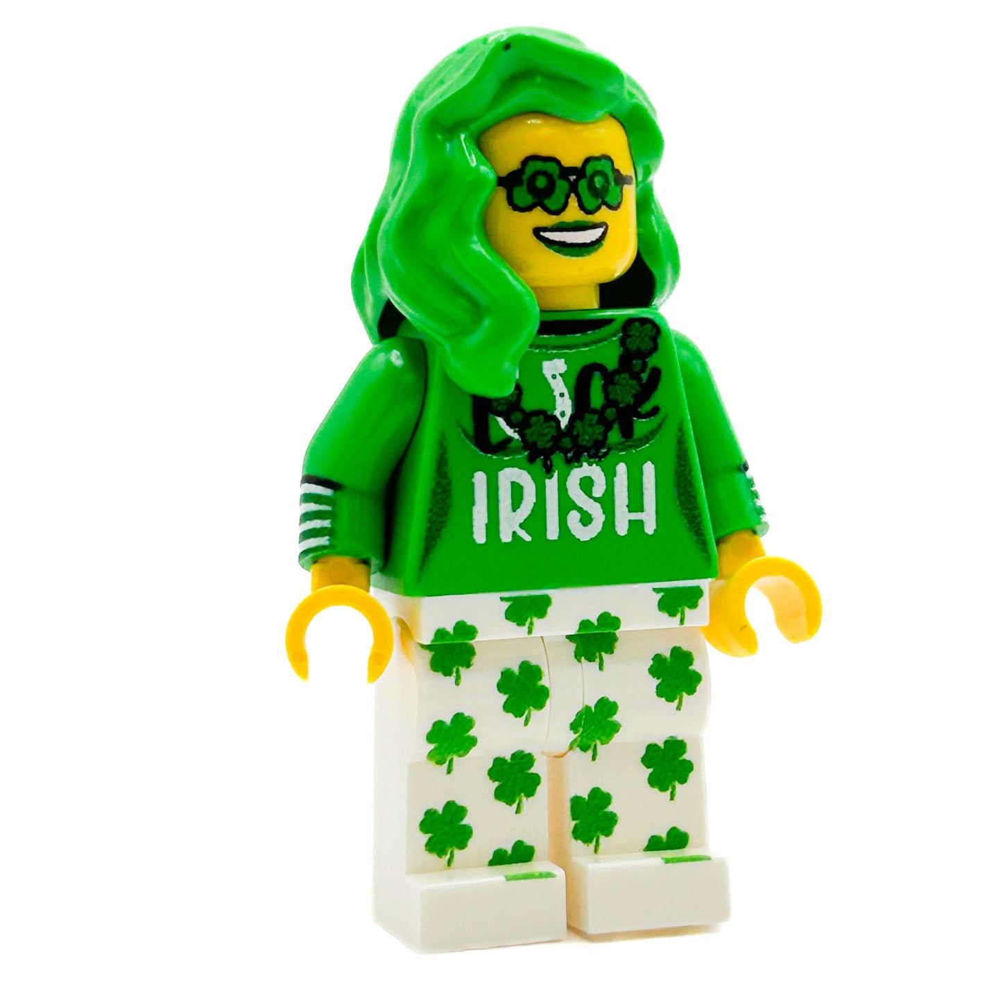 EXCLUSIVE! 2025 St. Patrick's Day Girl Custom Minifig made using LEGO parts