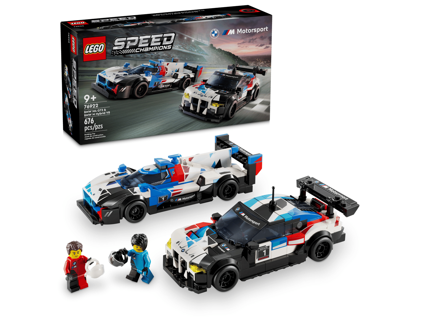 LEGO Speed Champions BMW M4 GT3 & BMW M Hybrid V8 Set (76922)