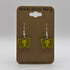 Butterfly Earrings made from LEGO Parts (Yellow, Orange, & Black Wings Pattern)