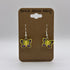 Butterfly Earrings made from LEGO Parts (Lavender & Lime Wings Pattern)