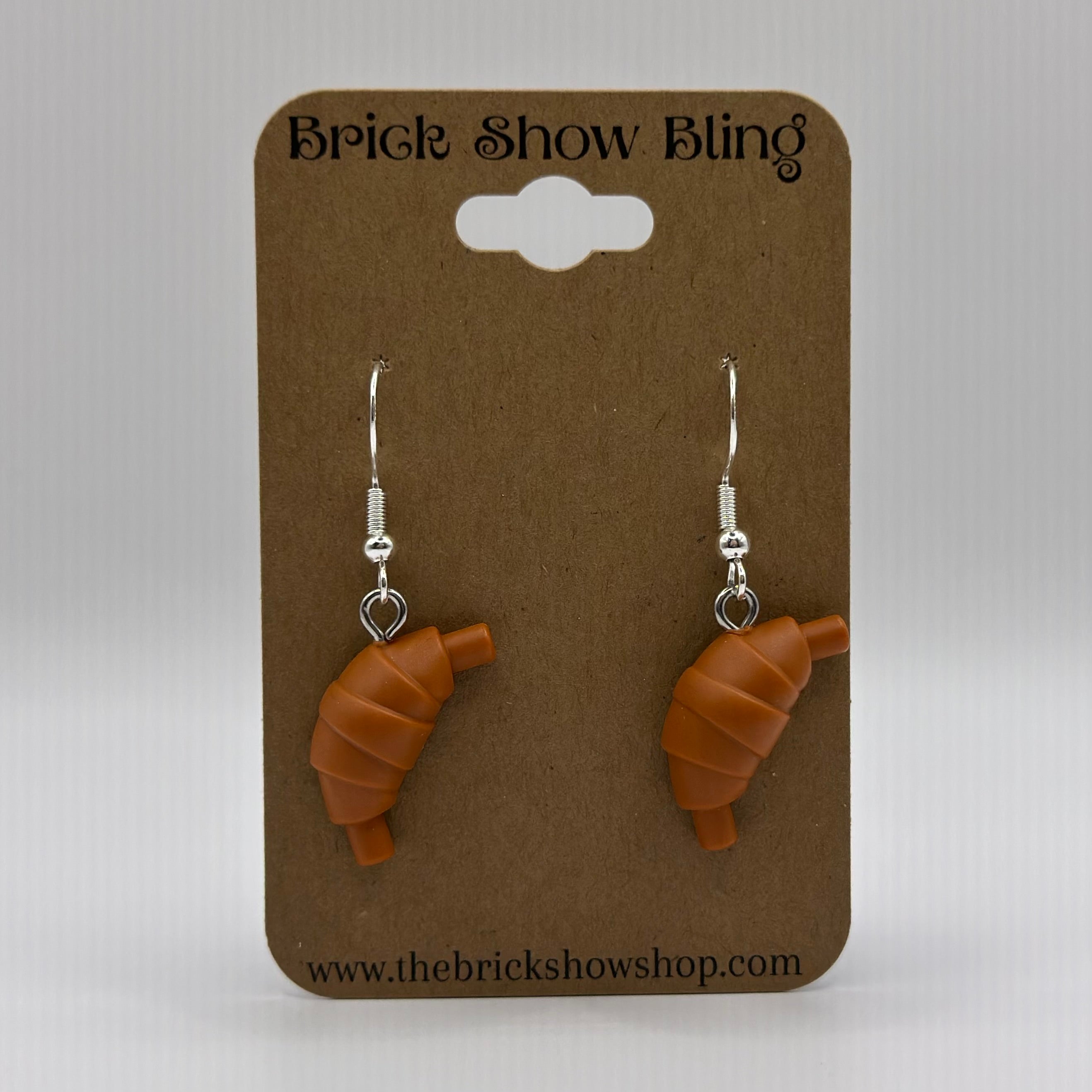 Croissant Earrings made from LEGO Parts