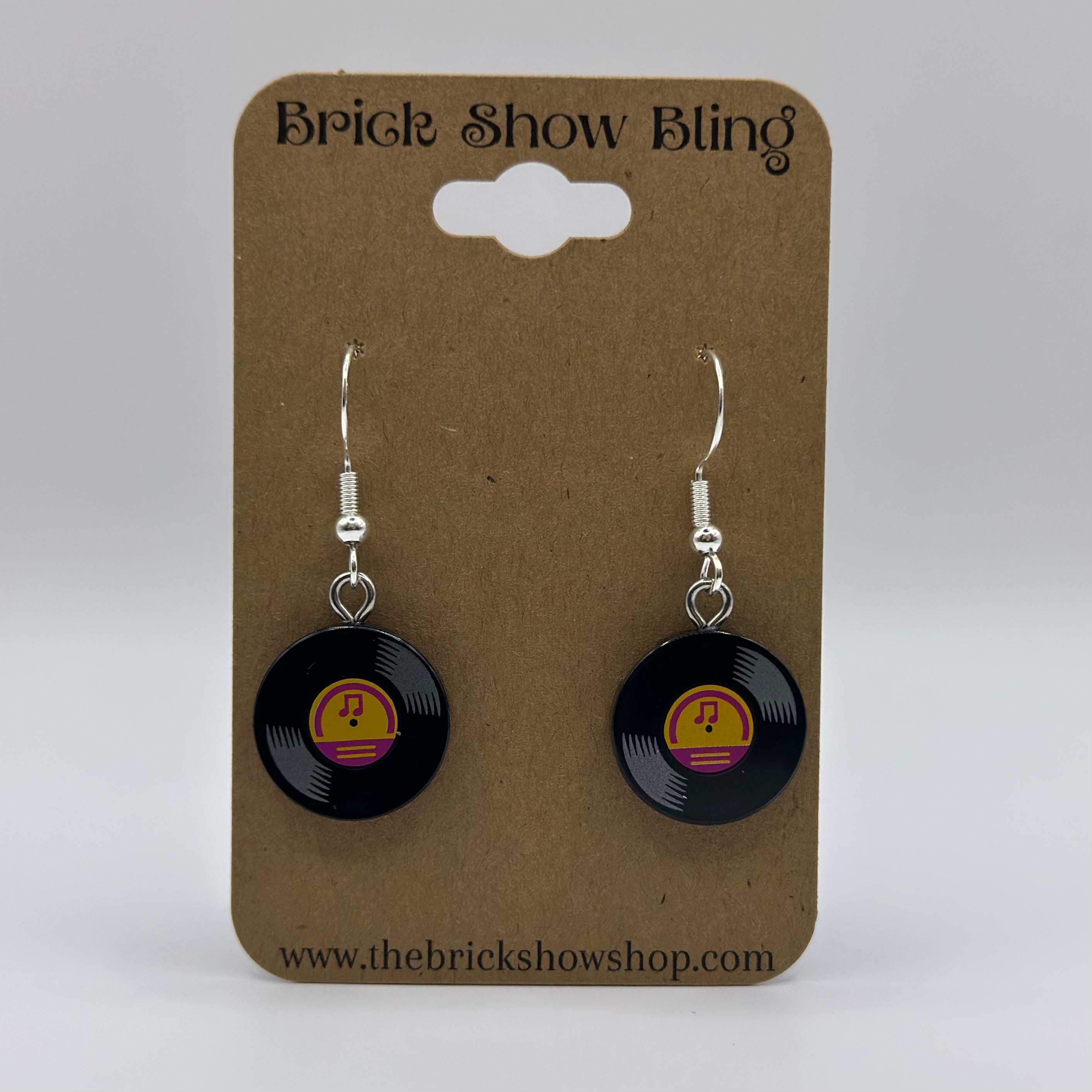 Record / Vinyl Earrings made from LEGO Parts