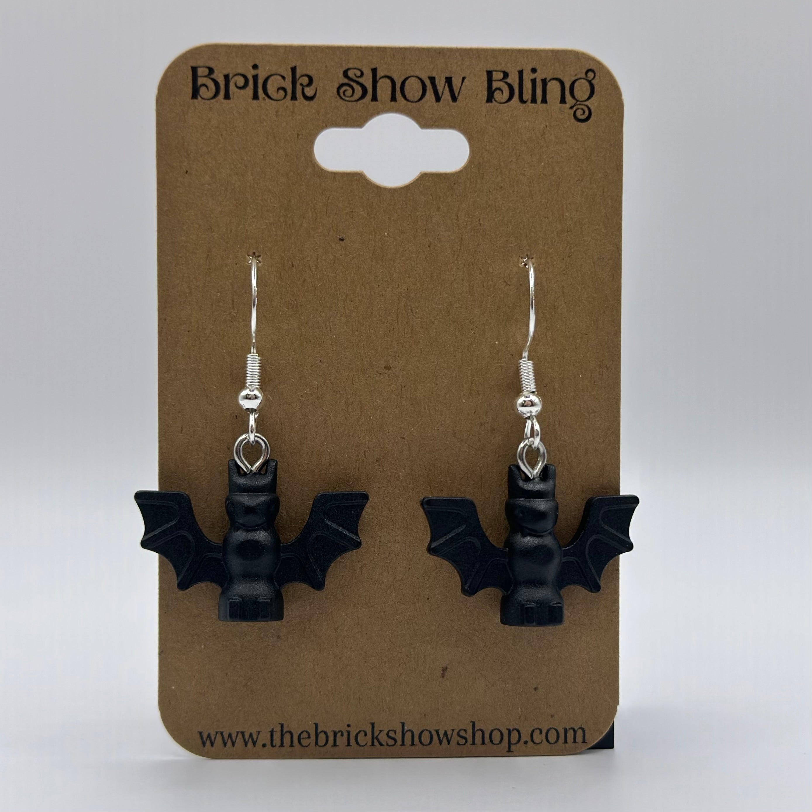 Bat Earrings made from LEGO Parts