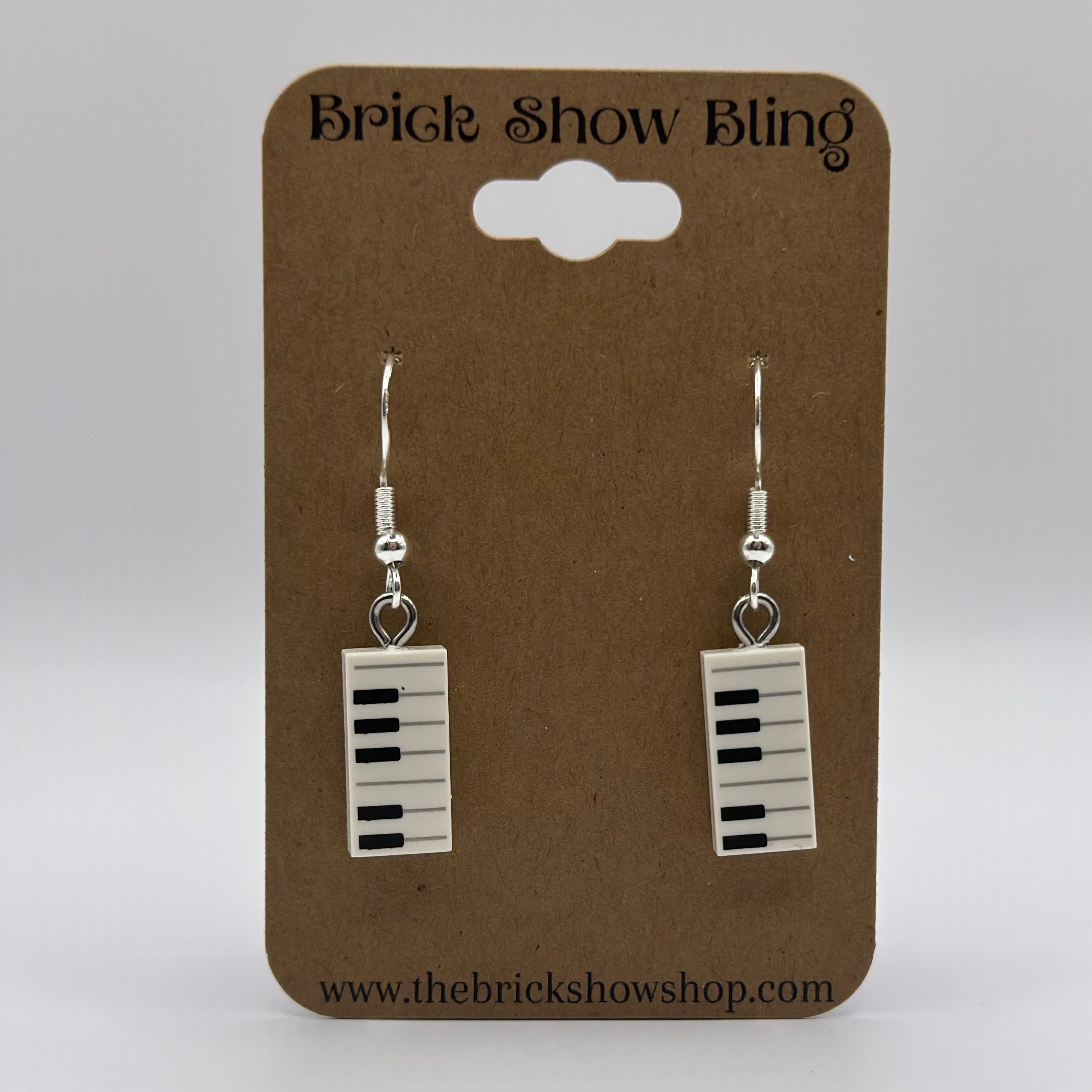 Piano Keys Earrings made from LEGO Parts