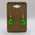 Translucent Green Earrings made from LEGO Parts