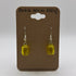 Translucent Yellow Earrings made from LEGO Parts