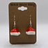 Santa Hat Earrings made from LEGO Parts