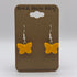 Butterfly Earrings made from LEGO Parts (Light Orange)
