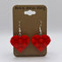 Red Heart Earrings made from LEGO Parts