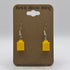 Yellow 1x1 Brick Earrings made from LEGO Parts