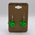 Green Apple Earrings made from LEGO Parts