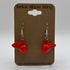 Red Apple Earrings made from LEGO Parts