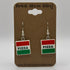 Pizza Box Earrings made from LEGO Parts