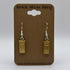 Gold Bar Earrings made from LEGO Parts